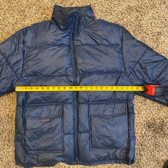 Vintage Brian Gregory Alaska D&L Products Down Zip Jacket Navy Blue Mens M - Picture 8 of 8